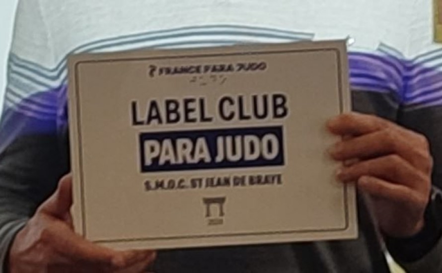 Label PARA-JUDO  pour notre club !