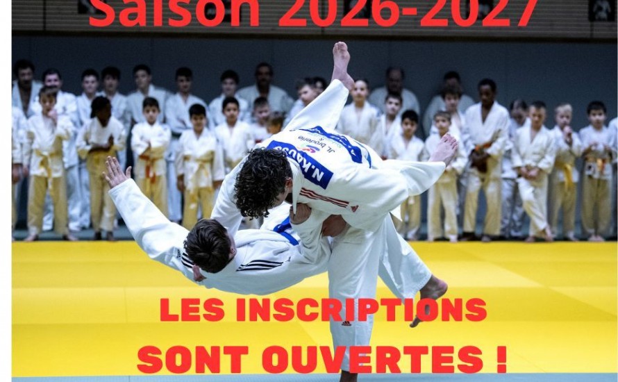 Les inscriptions SAISON 2026-2027 sont ouvertes !